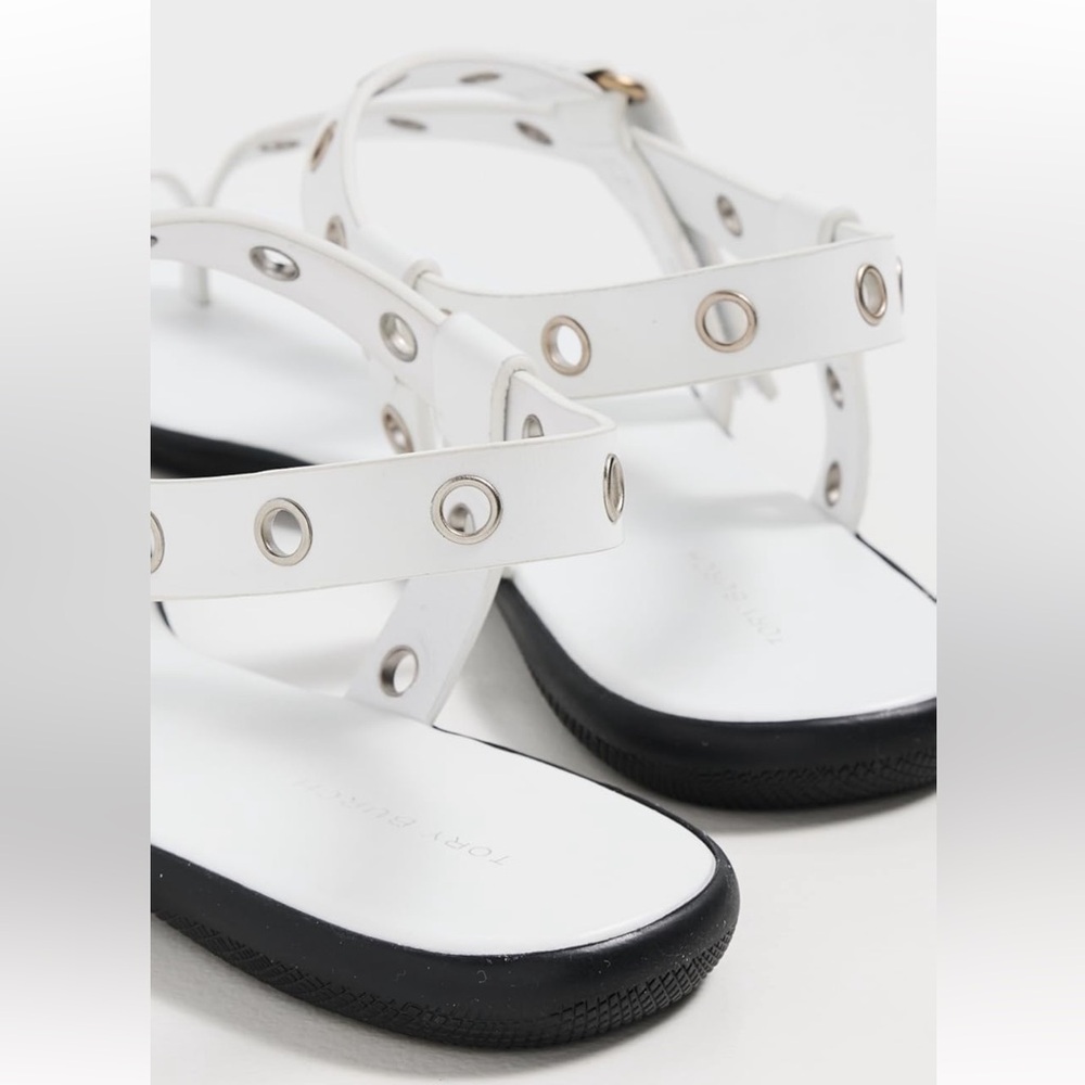 Tory Burch Eyelet Toe Ring Sandals - Picture 4 of 9
